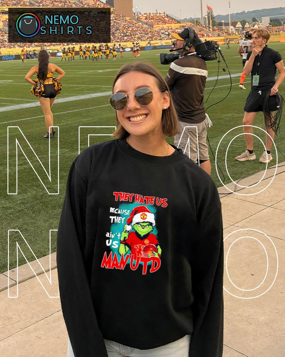 They hate us because ain't Man UTD Grinch Christmas - Adult & Kids T-Shirts, Sweatshirts & Hoodies apparel design preview 6