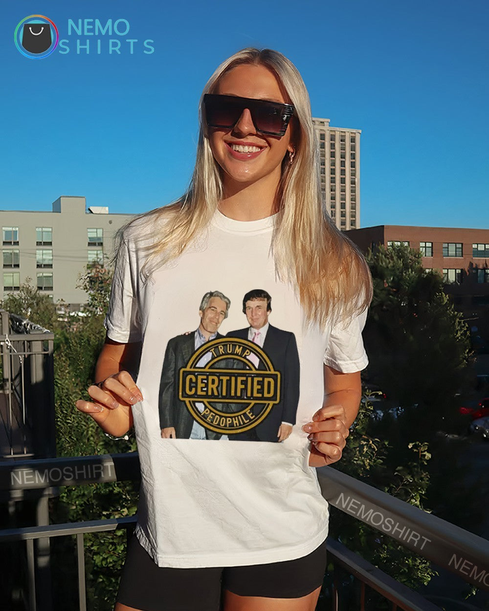 Trump certified pedophile Clinton Epstein Files - Adult & Kids T-Shirts, Sweatshirts & Hoodies apparel design preview 6