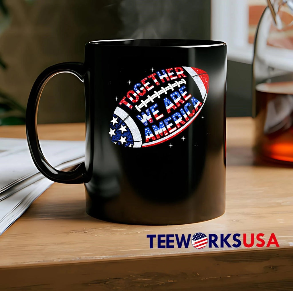 Together We Are America Football - Adult & Kids T-Shirts, Sweatshirts & Hoodies apparel design preview 2