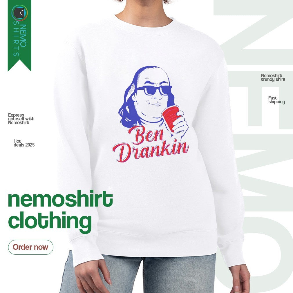 Ben Drankin Benjamin Franklin - Adult & Kids T-Shirts, Sweatshirts & Hoodies apparel design preview 4