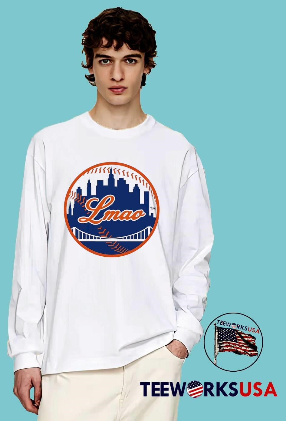Lmaomets New York Mets logo - Adult & Kids T-Shirts, Sweatshirts & Hoodies apparel design preview 4