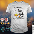 Cat camping and bourbon because murder is wrong - Adult & Kids T-Shirts, Sweatshirts & Hoodies apparel design preview 1