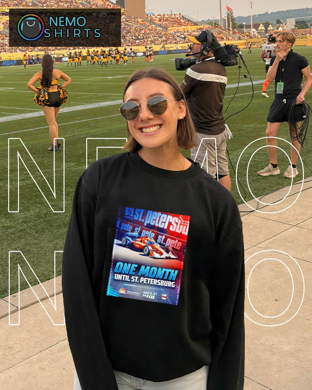 One month until St Petersburg 2025 IndyCar Series - Adult & Kids T-Shirts, Sweatshirts & Hoodies apparel design preview 4