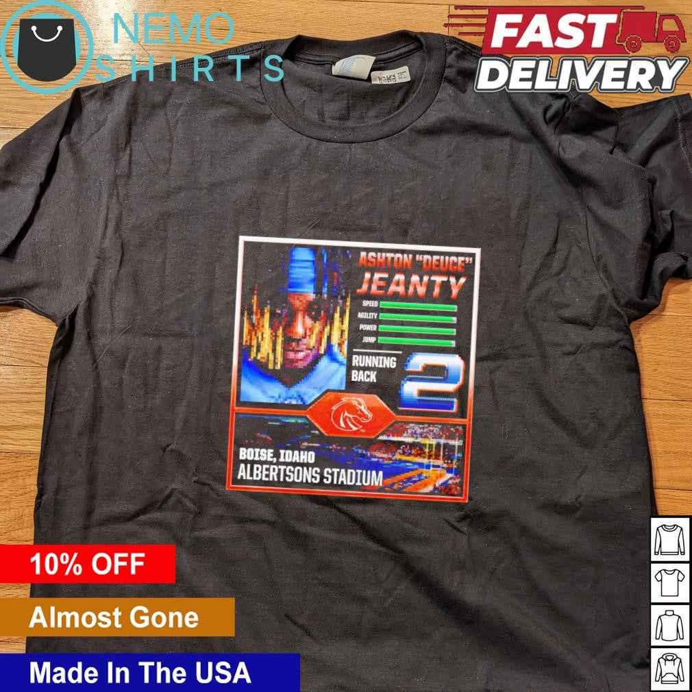 Ashton Deuce Jeanty Boise State Broncos Albertsons - Adult & Kids T-Shirts, Sweatshirts & Hoodies apparel design preview 4