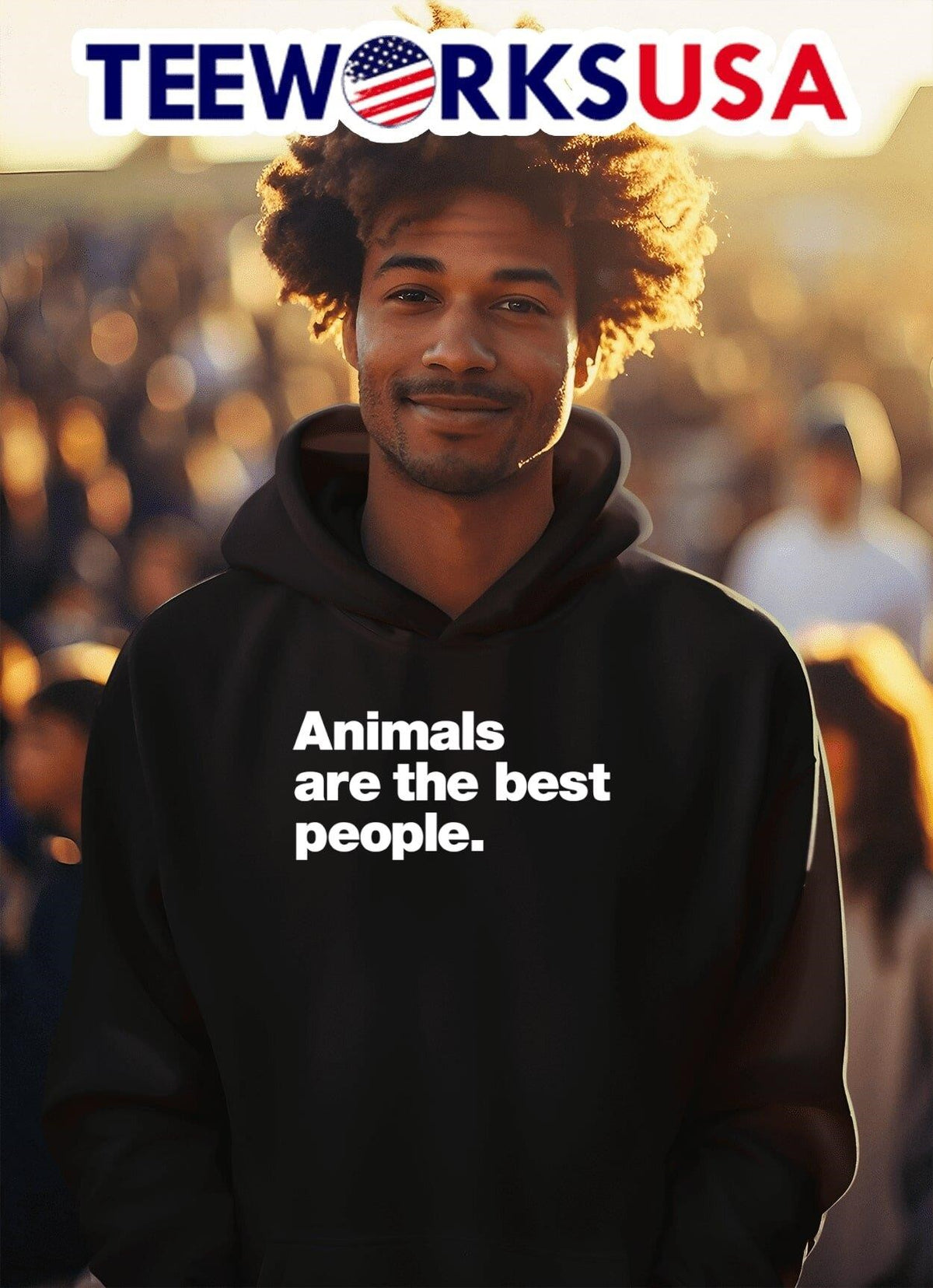 Animals are the best people - Adult & Kids T-Shirts, Sweatshirts & Hoodies apparel design preview 2