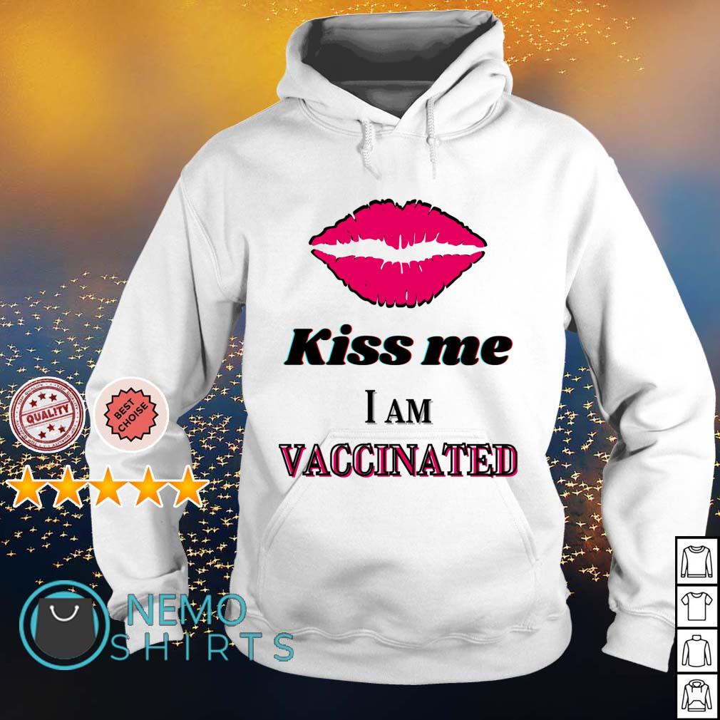 Lip kiss me I am vaccinated - Adult & Kids T-Shirts, Sweatshirts & Hoodies apparel design preview 2