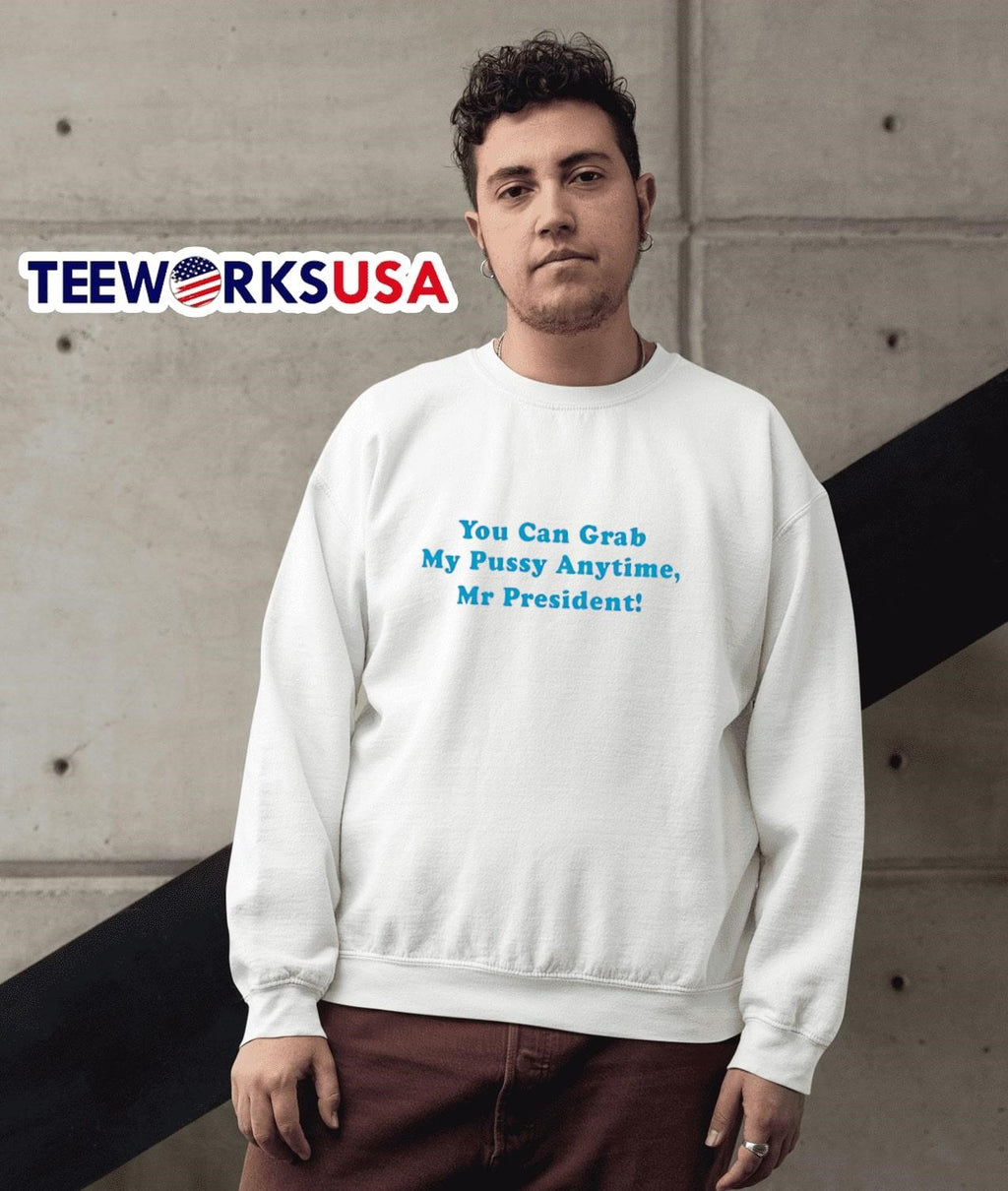 You Can Grab My Pussy Anytime Mr President - Adult & Kids T-Shirts, Sweatshirts & Hoodies apparel design preview 3