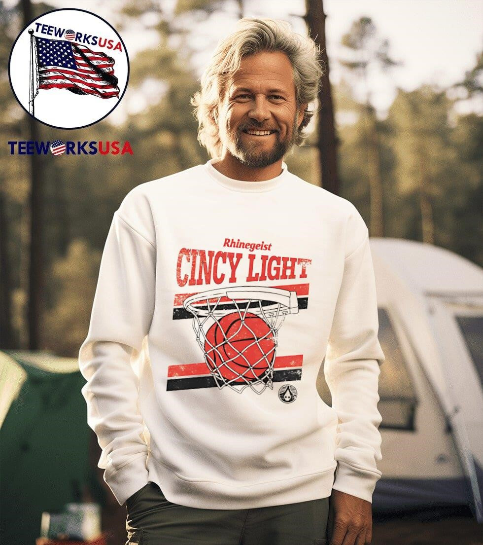 Cincy Light basketball - Adult & Kids T-Shirts, Sweatshirts & Hoodies apparel design preview 3