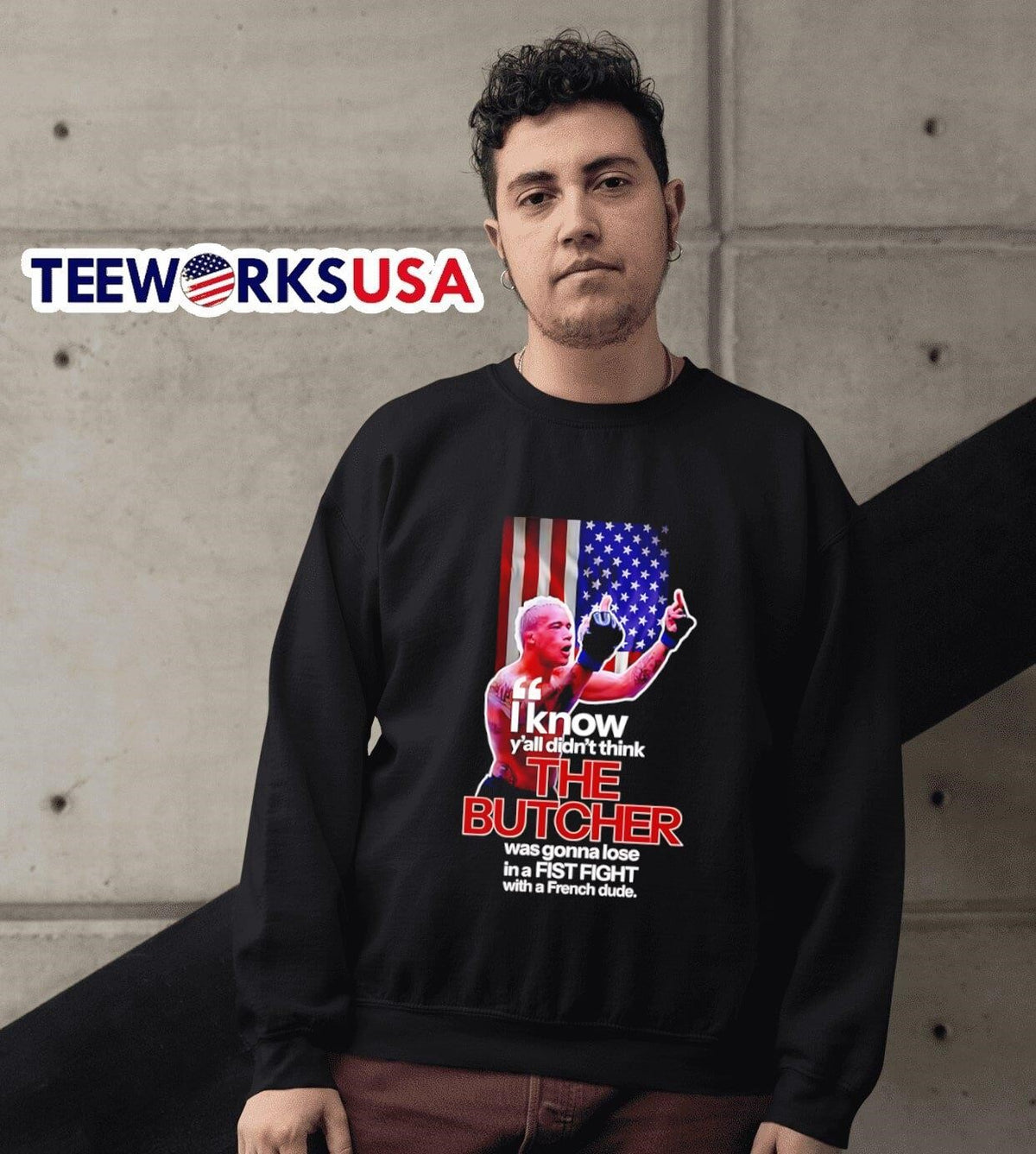 I know y'all didn't think the Butcher was gonna lose - Adult & Kids T-Shirts, Sweatshirts & Hoodies apparel design preview 3