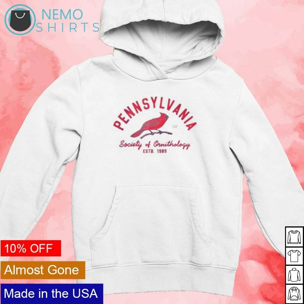 Cardinalis Pennsylvania Society of Ornithology - Adult & Kids T-Shirts, Sweatshirts & Hoodies apparel design preview 2