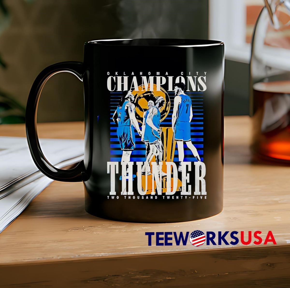 Oklahoma City Champions Thunder Two Thousand - Adult & Kids T-Shirts, Sweatshirts & Hoodies apparel design preview 2