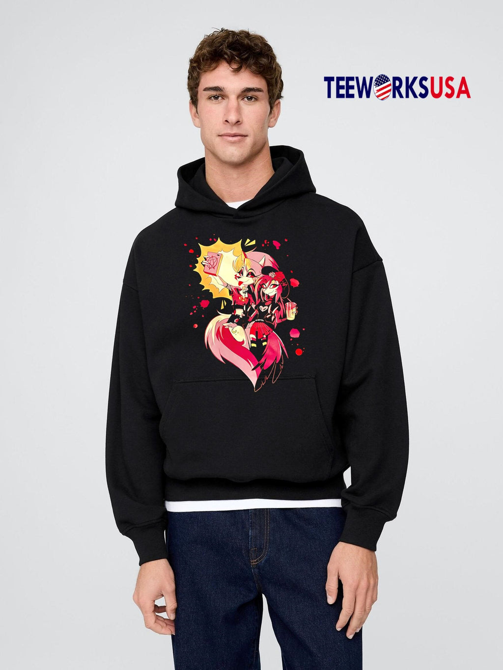 Loona and Octavia Helluva Boss Characters Anime - Adult & Kids T-Shirts, Sweatshirts & Hoodies apparel design preview 2