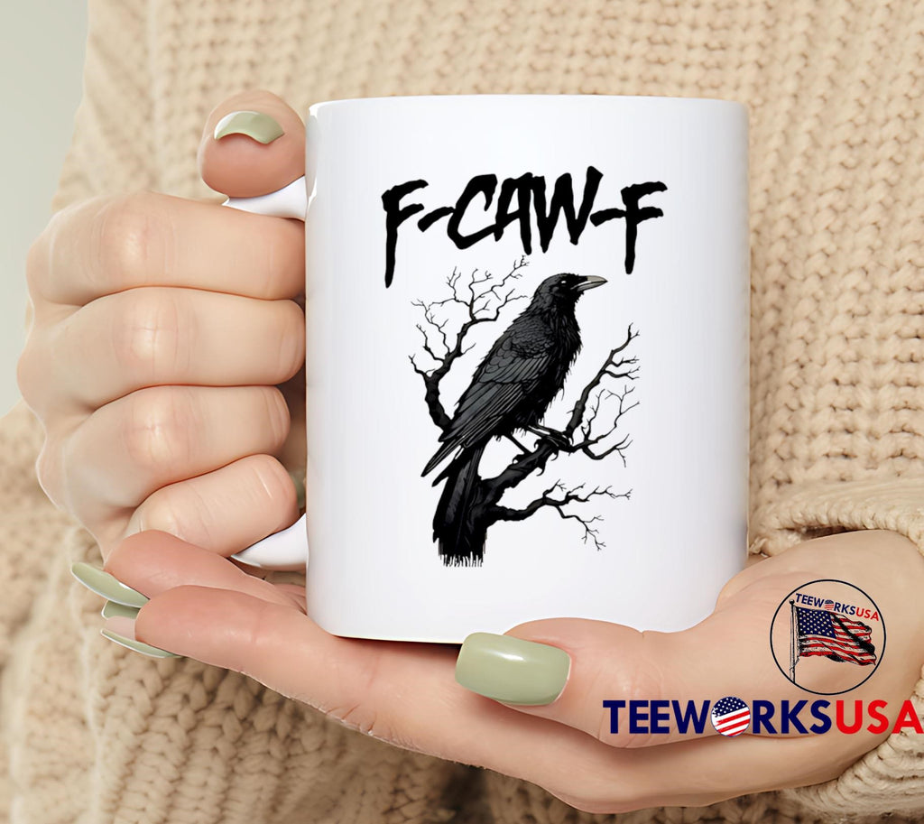 Funny Crow F-Caw-F - Adult & Kids T-Shirts, Sweatshirts & Hoodies apparel design preview 6