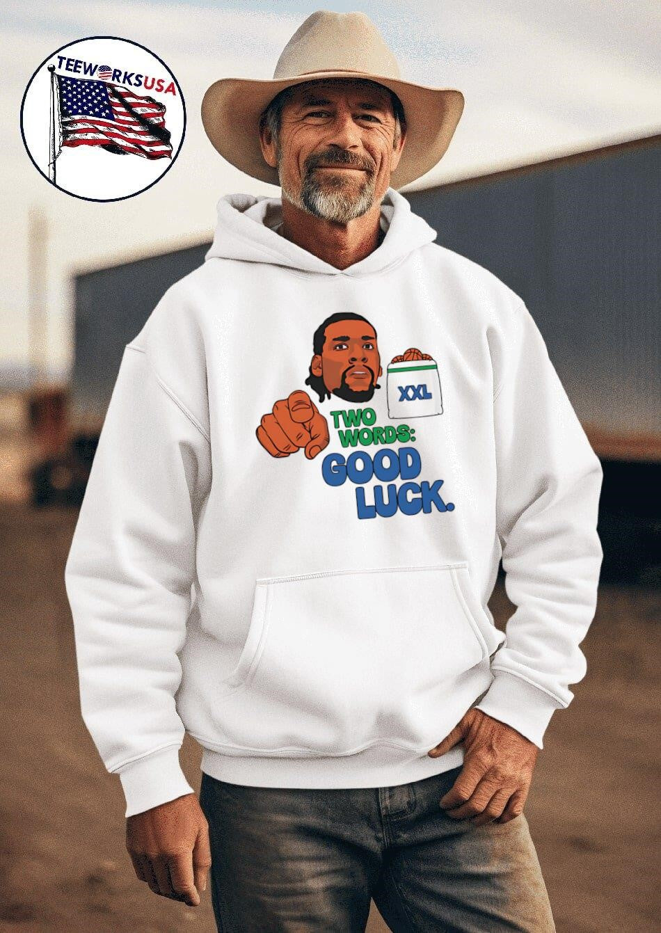 Naz Reid two words good luck - Adult & Kids T-Shirts, Sweatshirts & Hoodies apparel design preview 2