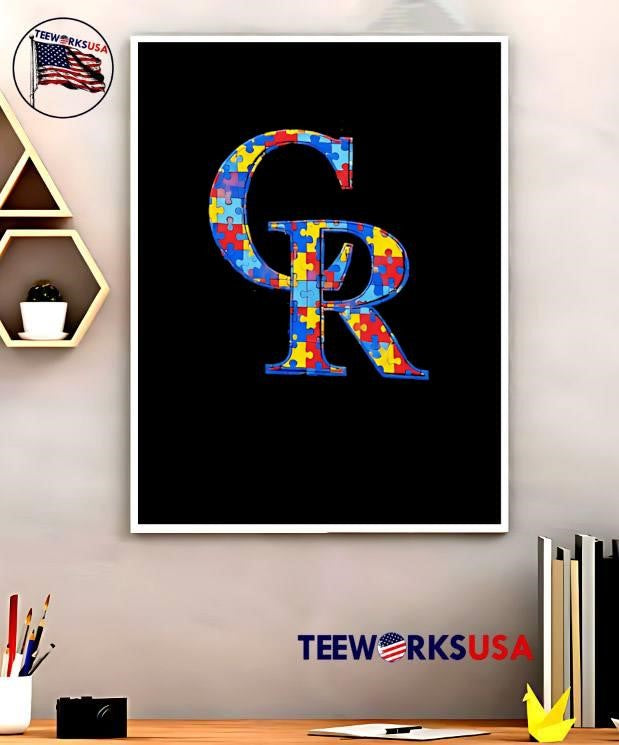 Autism Awareness Colorado Rockies - Adult & Kids T-Shirts, Sweatshirts & Hoodies apparel design preview 5