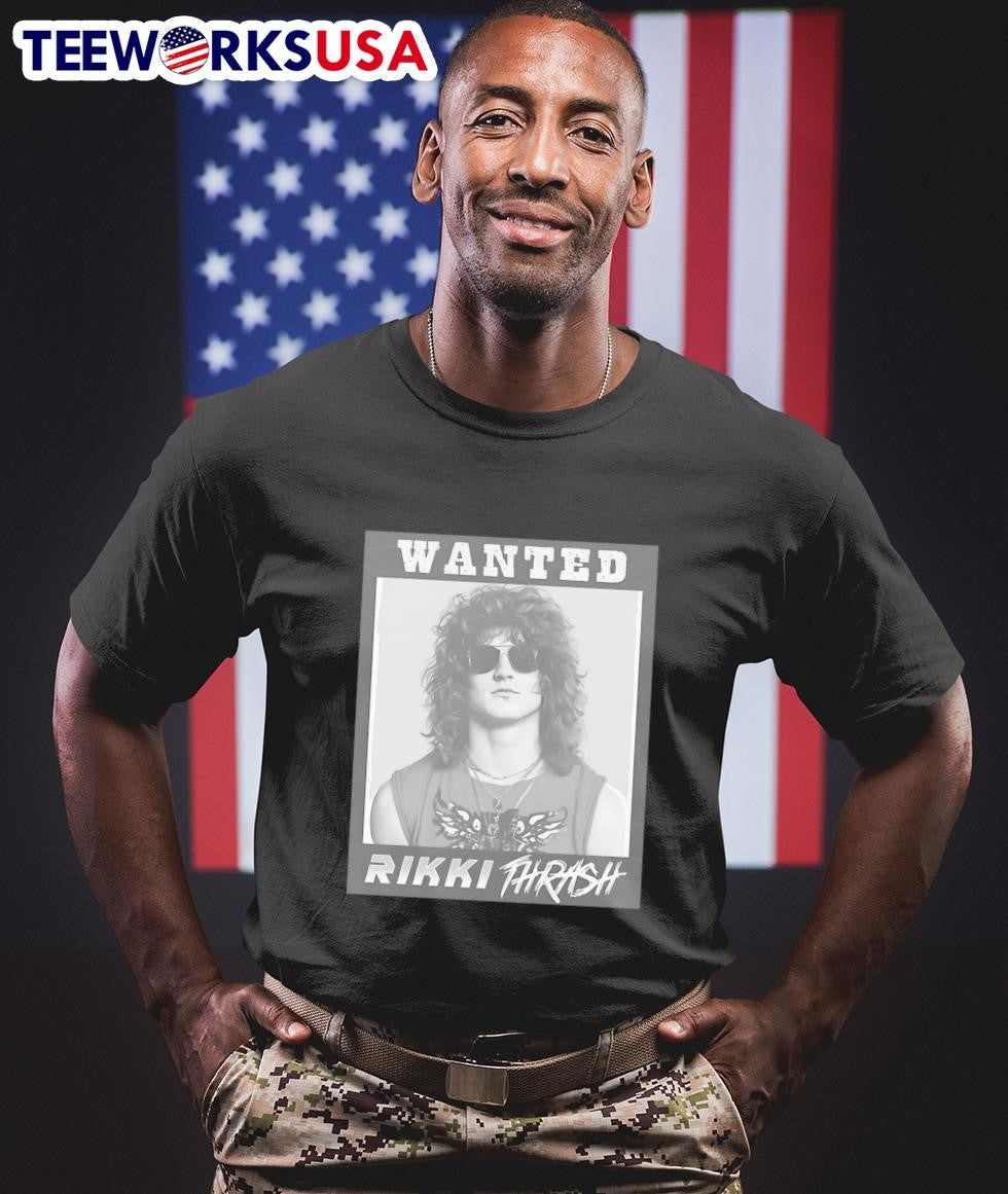 Wanted Rikki Thrash - Adult & Kids T-Shirts, Sweatshirts & Hoodies apparel design preview 1