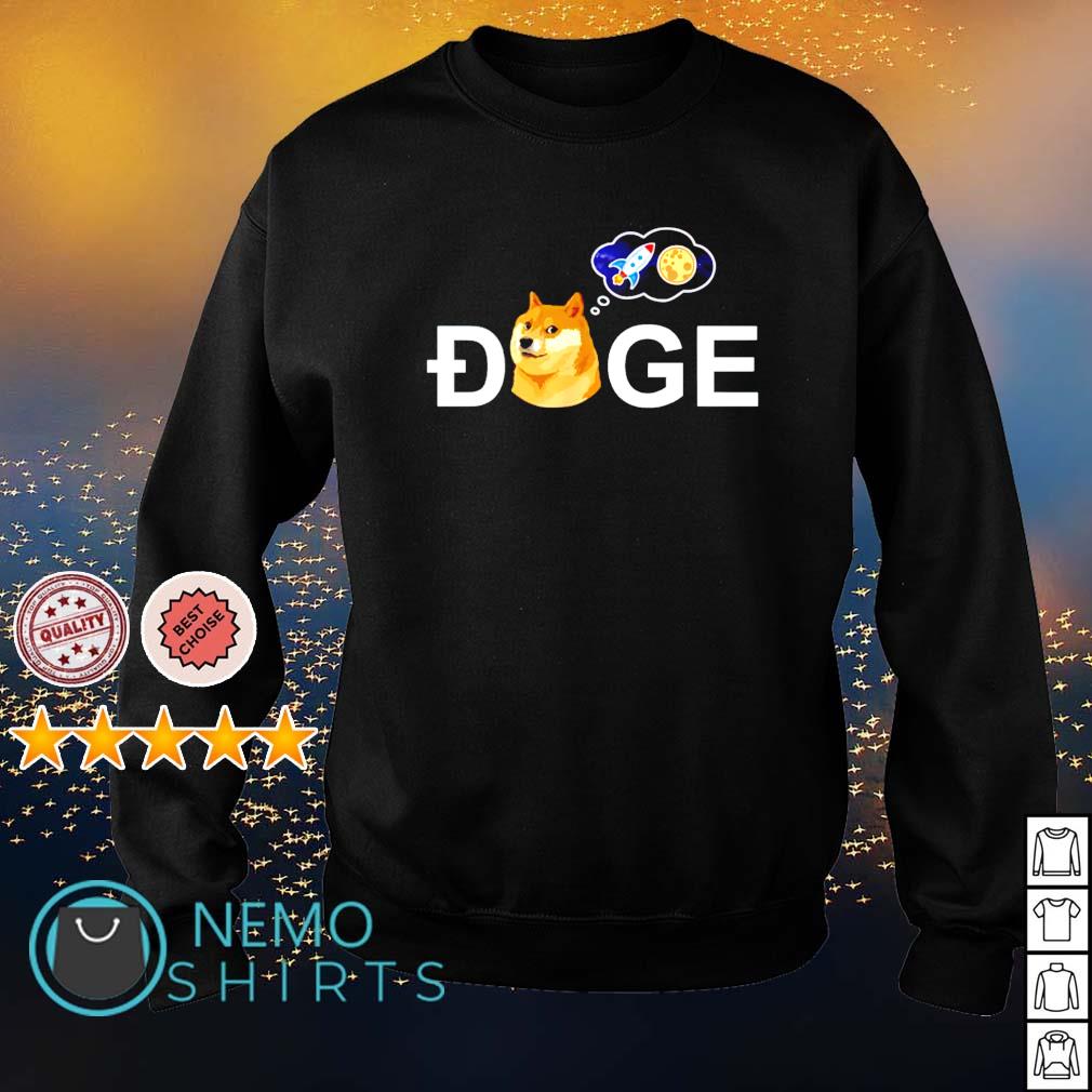 Dogecoin doge hodl to the moon crypto meme - Adult & Kids T-Shirts, Sweatshirts & Hoodies product image 4