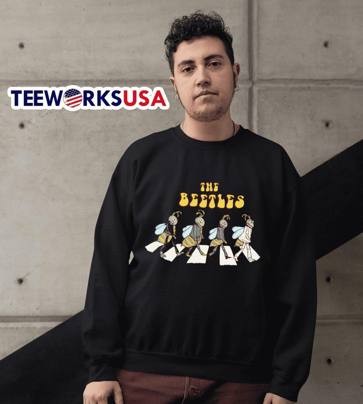 Dropship The beetles with music parody - Adult & Kids T-Shirts, Sweatshirts & Hoodies apparel design preview 6
