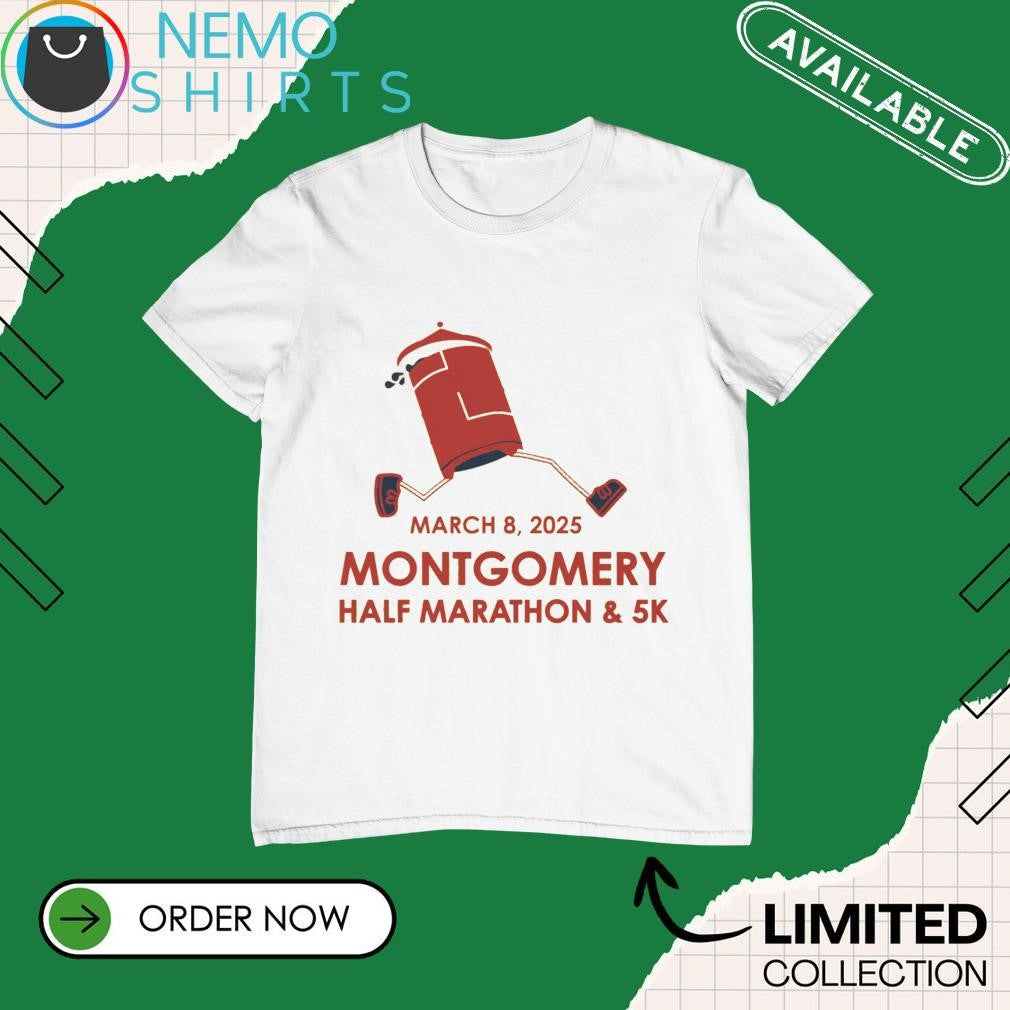 Montgomery half marathon and 5k March 8 2025 - Adult & Kids T-Shirts, Sweatshirts & Hoodies apparel design preview 1