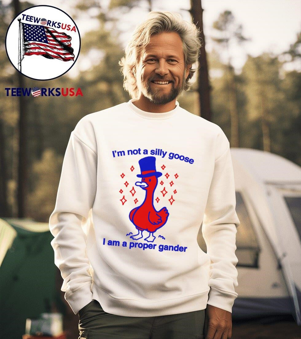 I'm not a silly goose I am proper gander - Adult & Kids T-Shirts, Sweatshirts & Hoodies apparel design preview 3