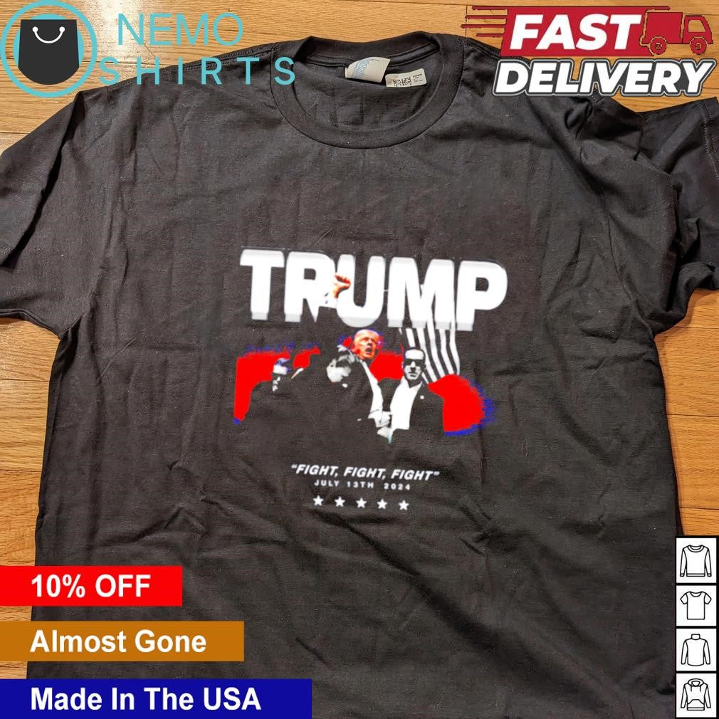 Trump fight July 13th 2024 - Adult & Kids T-Shirts, Sweatshirts & Hoodies apparel design preview 4