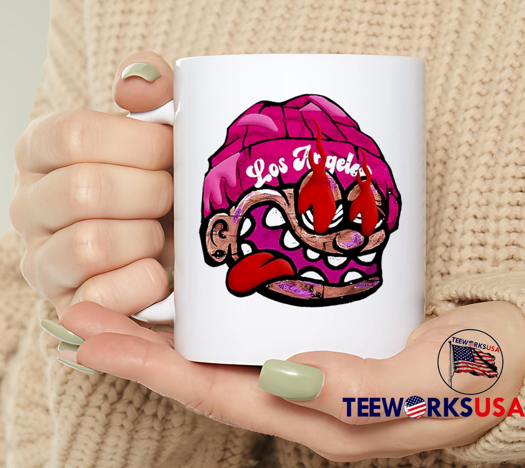 Quirky Cartoon Big Face Los Angeles - Adult & Kids T-Shirts, Sweatshirts & Hoodies apparel design preview 6