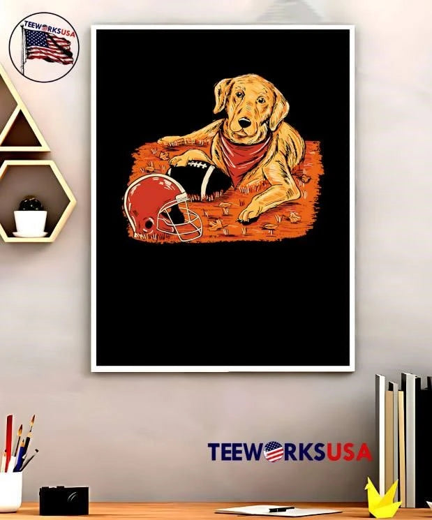 Fall Football Labrador Retriever Maroon Helmet - Adult & Kids T-Shirts, Sweatshirts & Hoodies apparel design preview 5