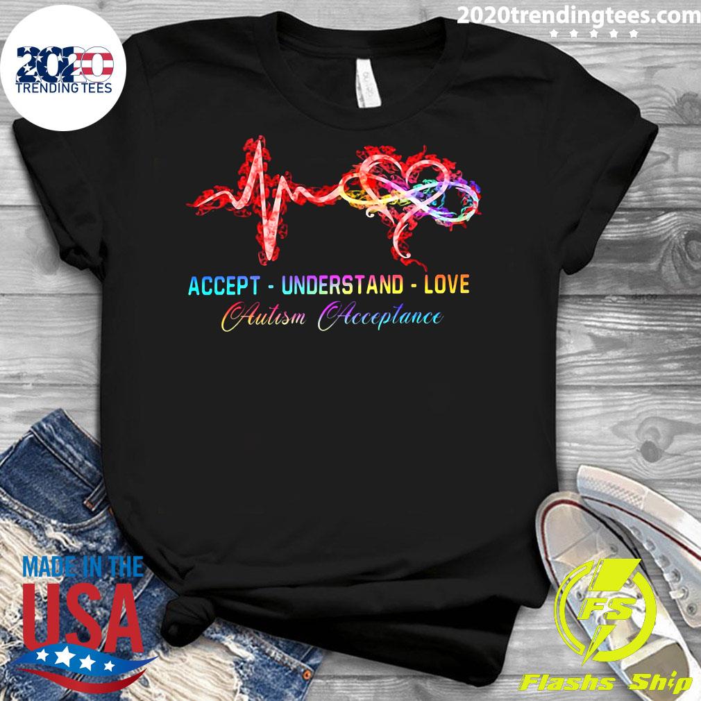 Accept Understand Love Autism Acceptance - Adult & Kids T-Shirts, Sweatshirts & Hoodies apparel design preview 3