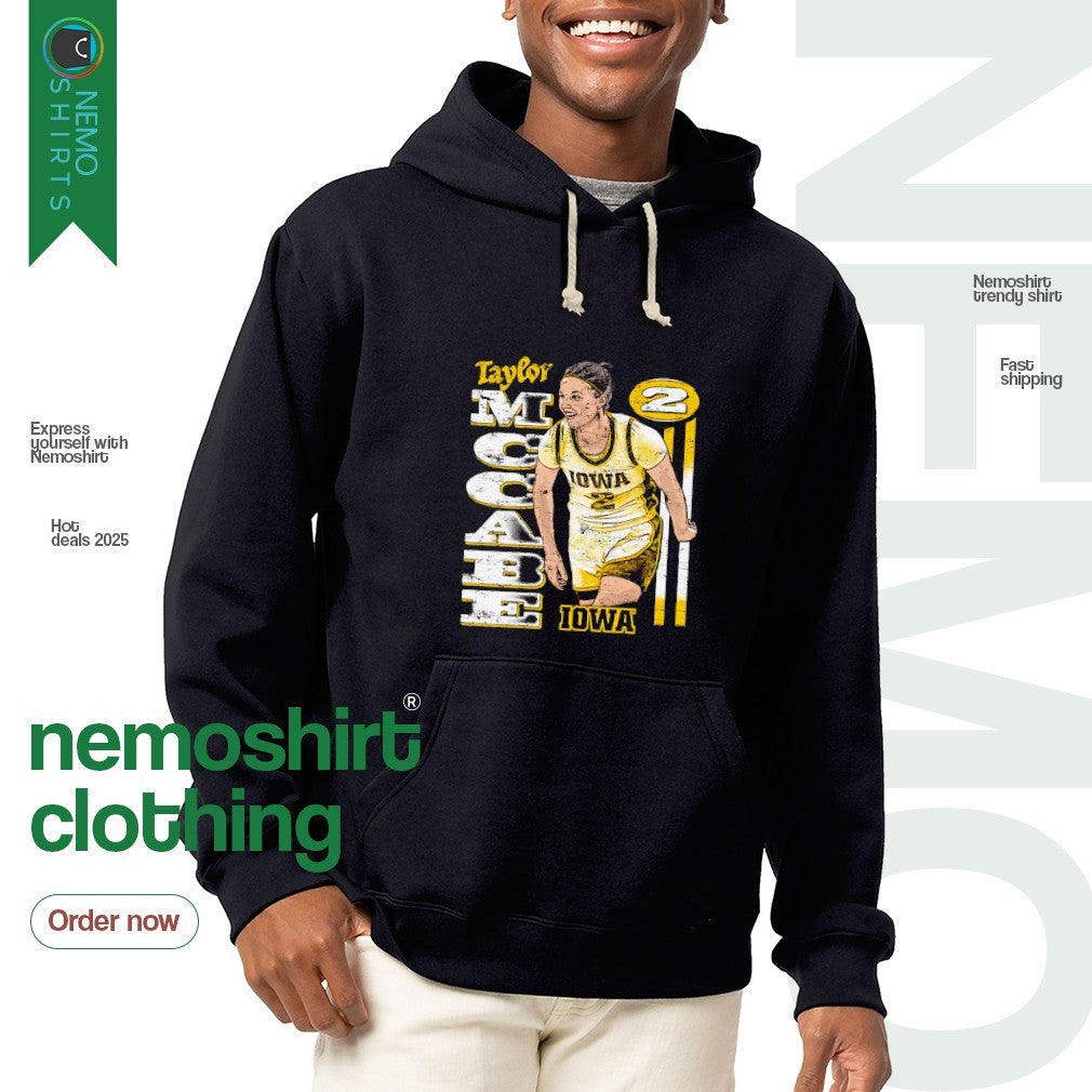 Taylor McCabe Iowa Hawkeyes illustrated - Adult & Kids T-Shirts, Sweatshirts & Hoodies apparel design preview 2