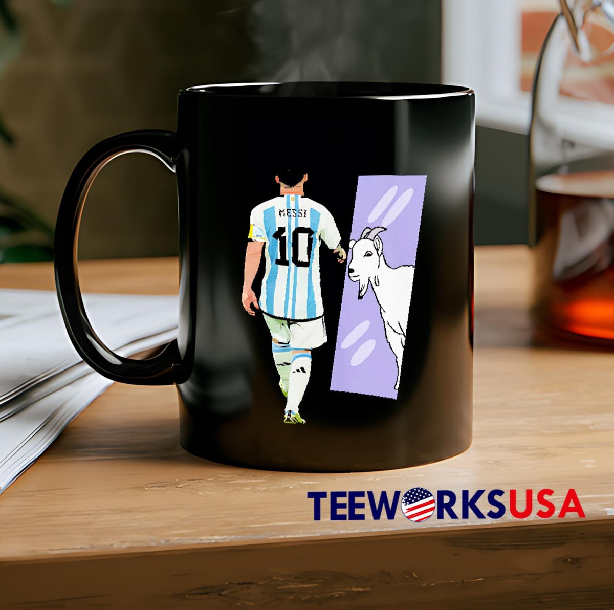Lionel Messi G.o.a. - Adult & Kids T-Shirts, Sweatshirts & Hoodies apparel design preview 2