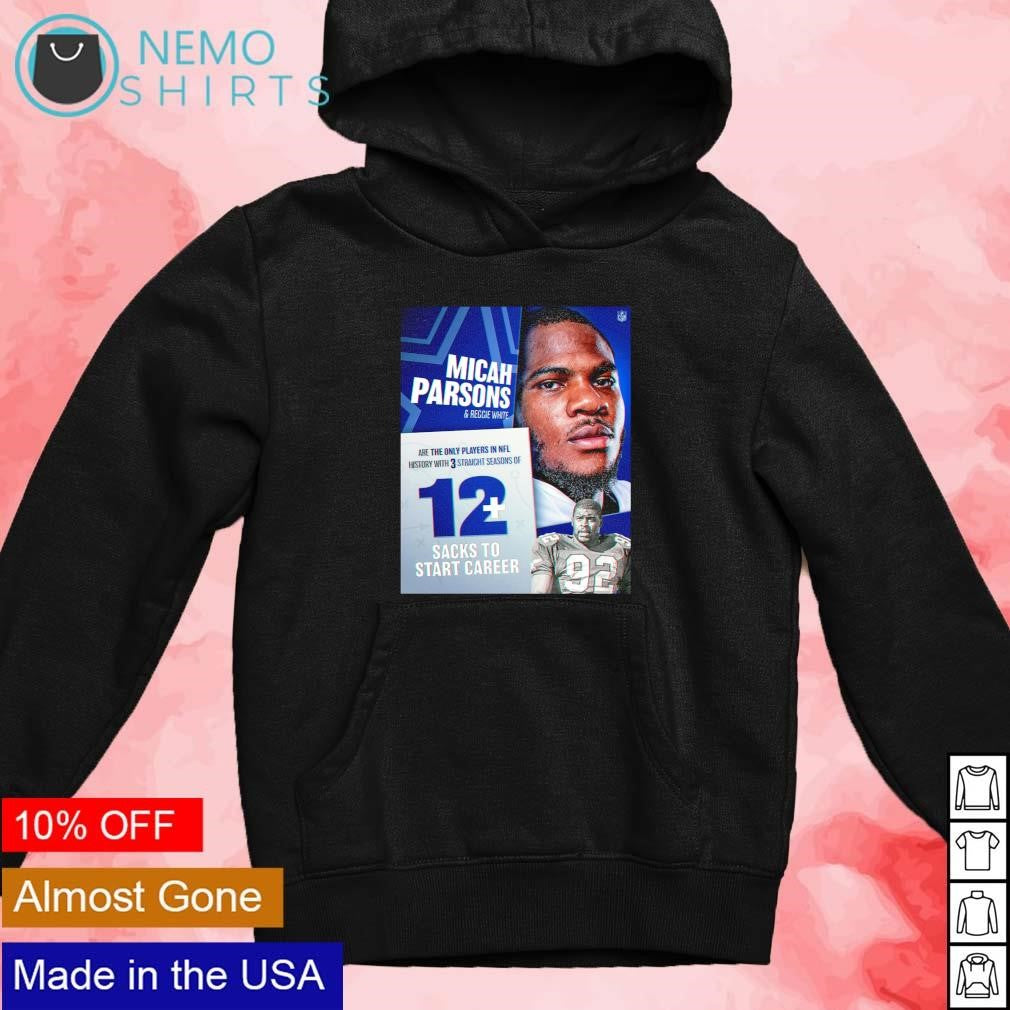 Micah Parsons Dallas Cowboys only player with 3 - Adult & Kids T-Shirts, Sweatshirts & Hoodies apparel design preview 4