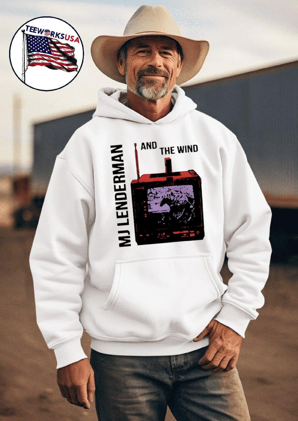 MJ Lenderman and the wind - Adult & Kids T-Shirts, Sweatshirts & Hoodies apparel design preview 2
