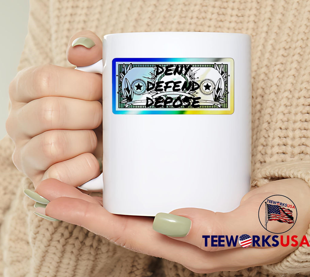 DDD Dollar Bill- Holographic Deny Delay Defend - Adult & Kids T-Shirts, Sweatshirts & Hoodies apparel design preview 6