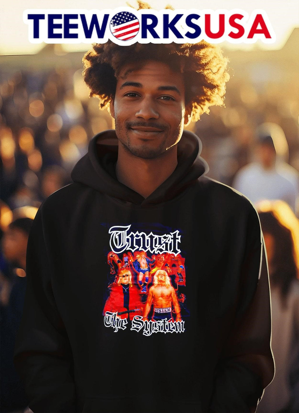 Drew Sipila trust the system - Adult & Kids T-Shirts, Sweatshirts & Hoodies apparel design preview 2