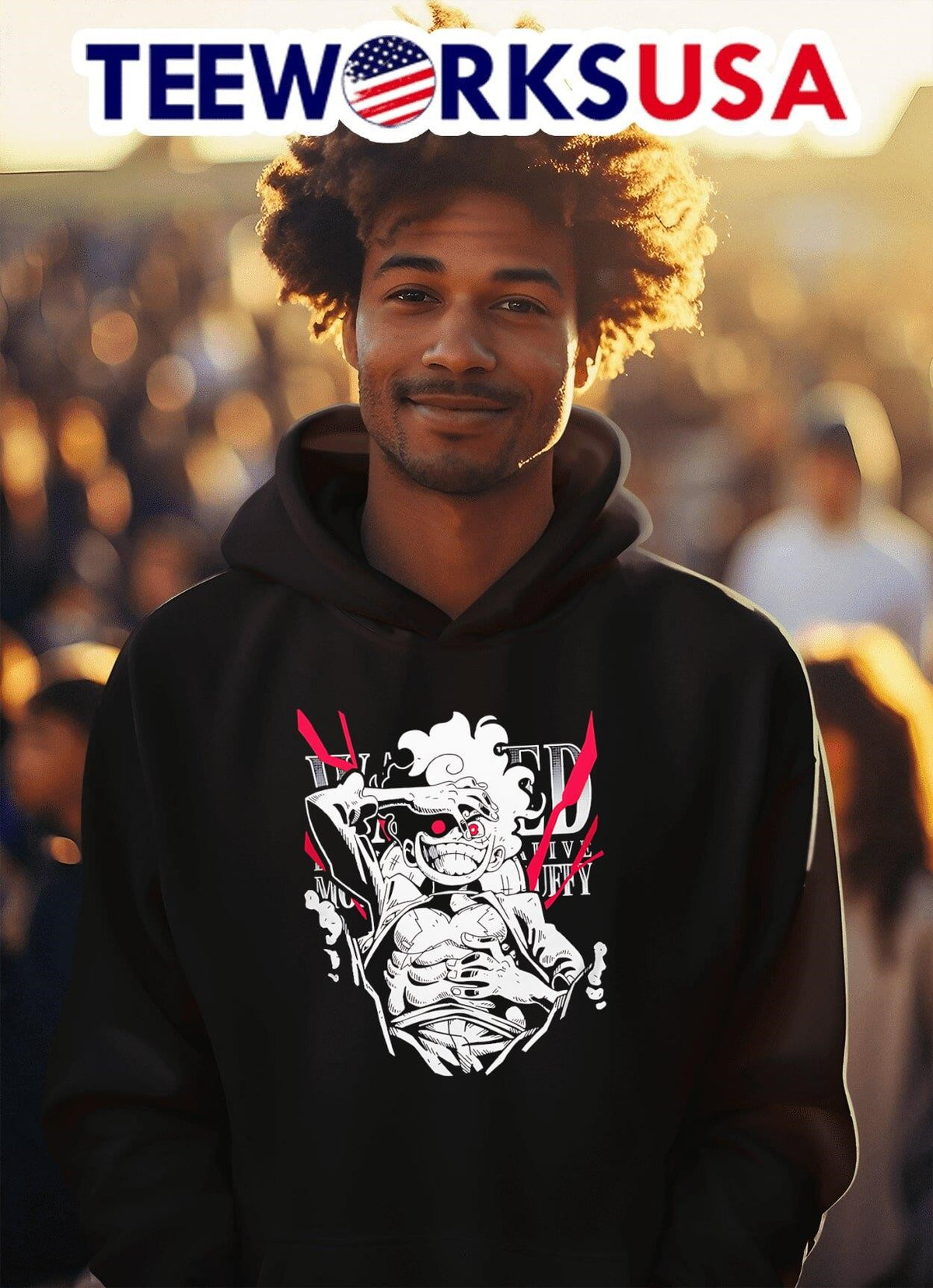 Haki Monster Luffy Monkey D. - Adult & Kids T-Shirts, Sweatshirts & Hoodies apparel design preview 2