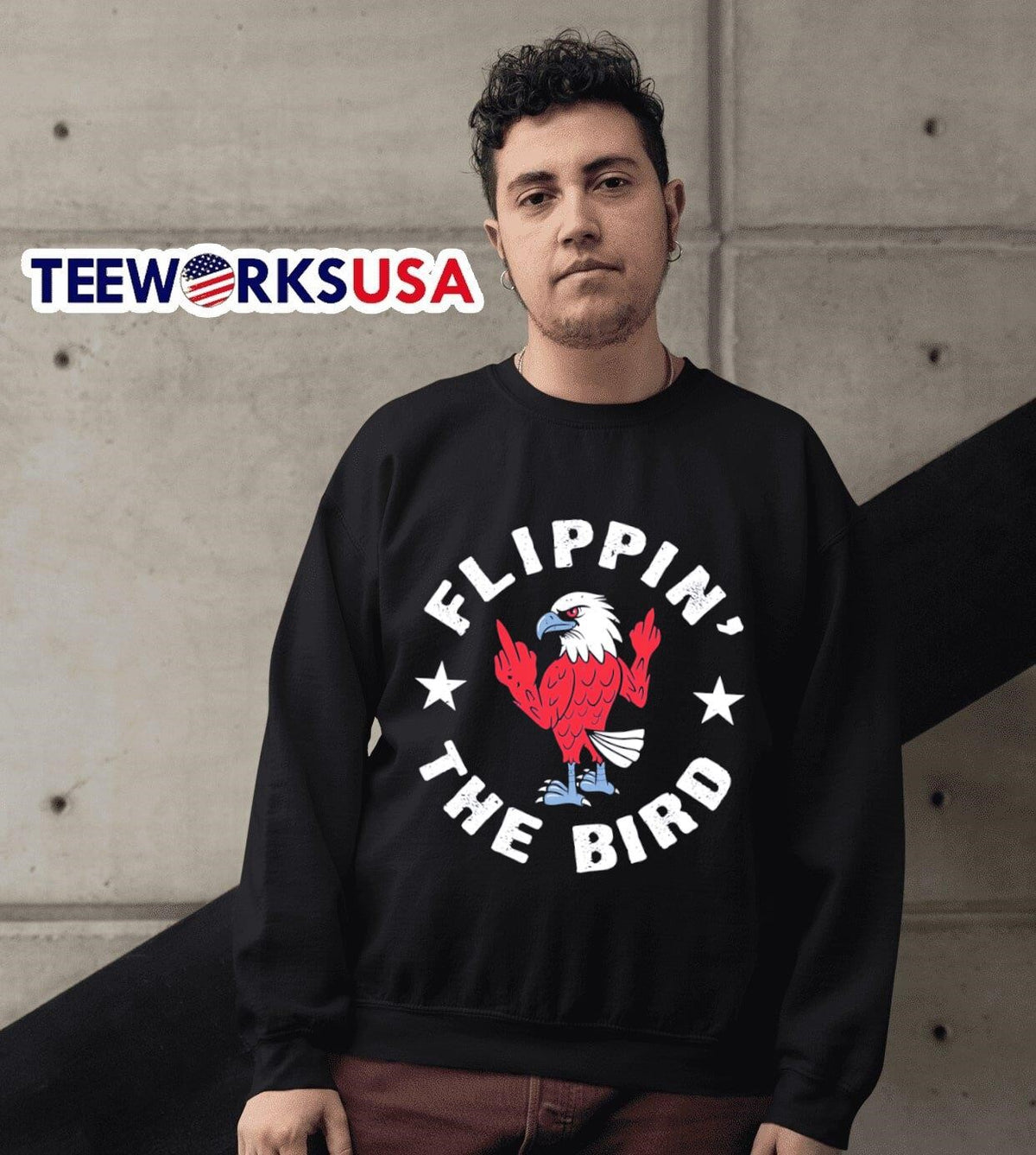Flippin' The Bird - Adult & Kids T-Shirts, Sweatshirts & Hoodies apparel design preview 6