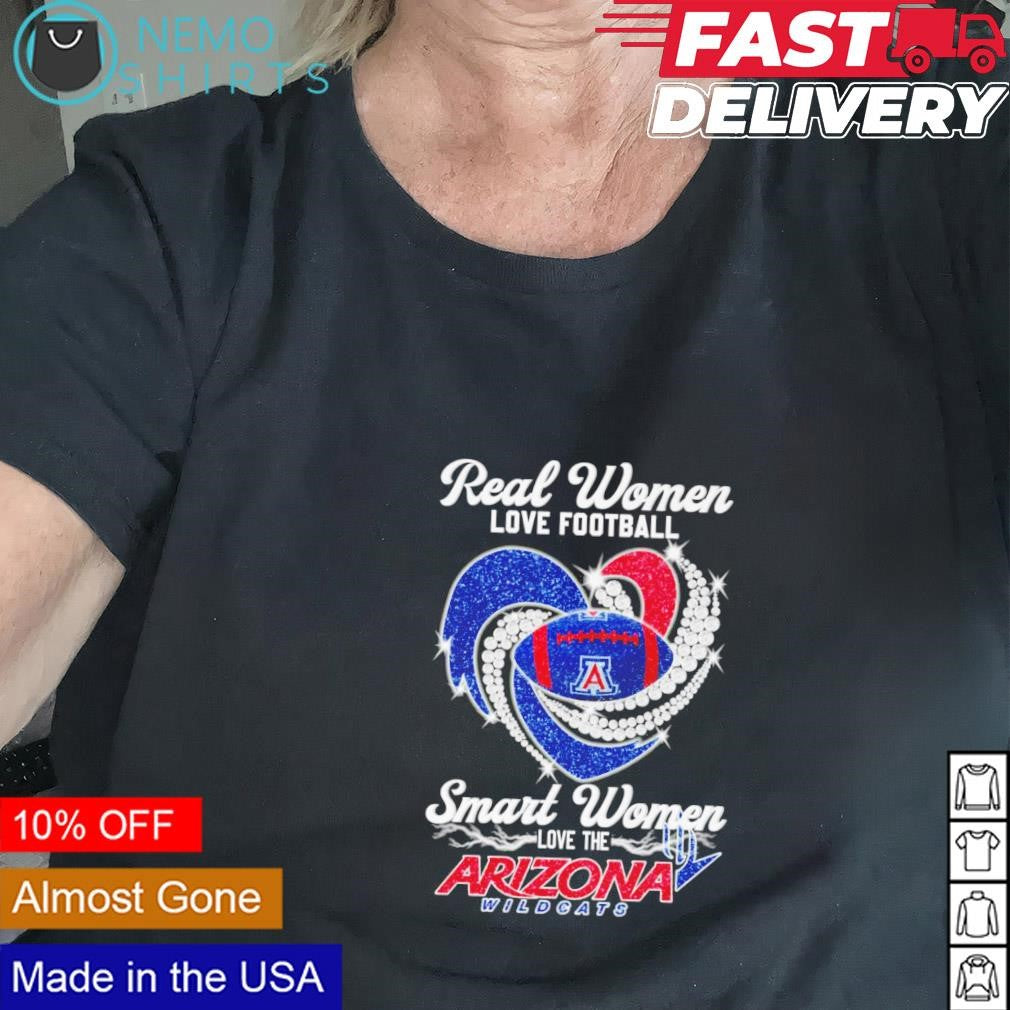 Real women love football smart the Arizona ildcats - Adult & Kids T-Shirts, Sweatshirts & Hoodies apparel design preview 2