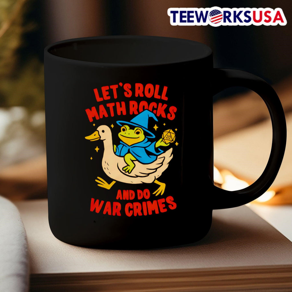Frog let's roll math rocks and do war crimes - Adult & Kids T-Shirts, Sweatshirts & Hoodies apparel design preview 3