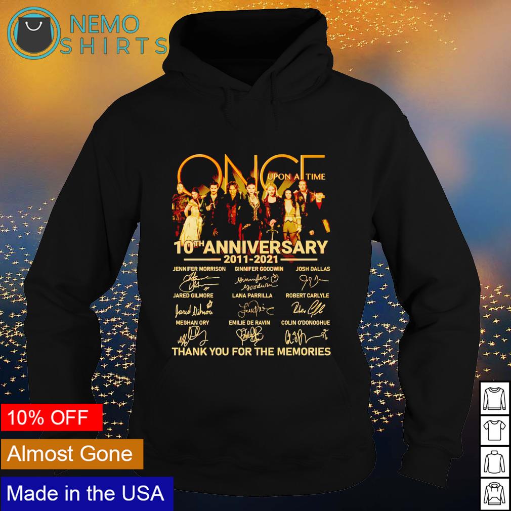 Once Upon a Time 10th Anniversary 2011 2021 thank you - Adult & Kids T-Shirts, Sweatshirts & Hoodies apparel design preview 2