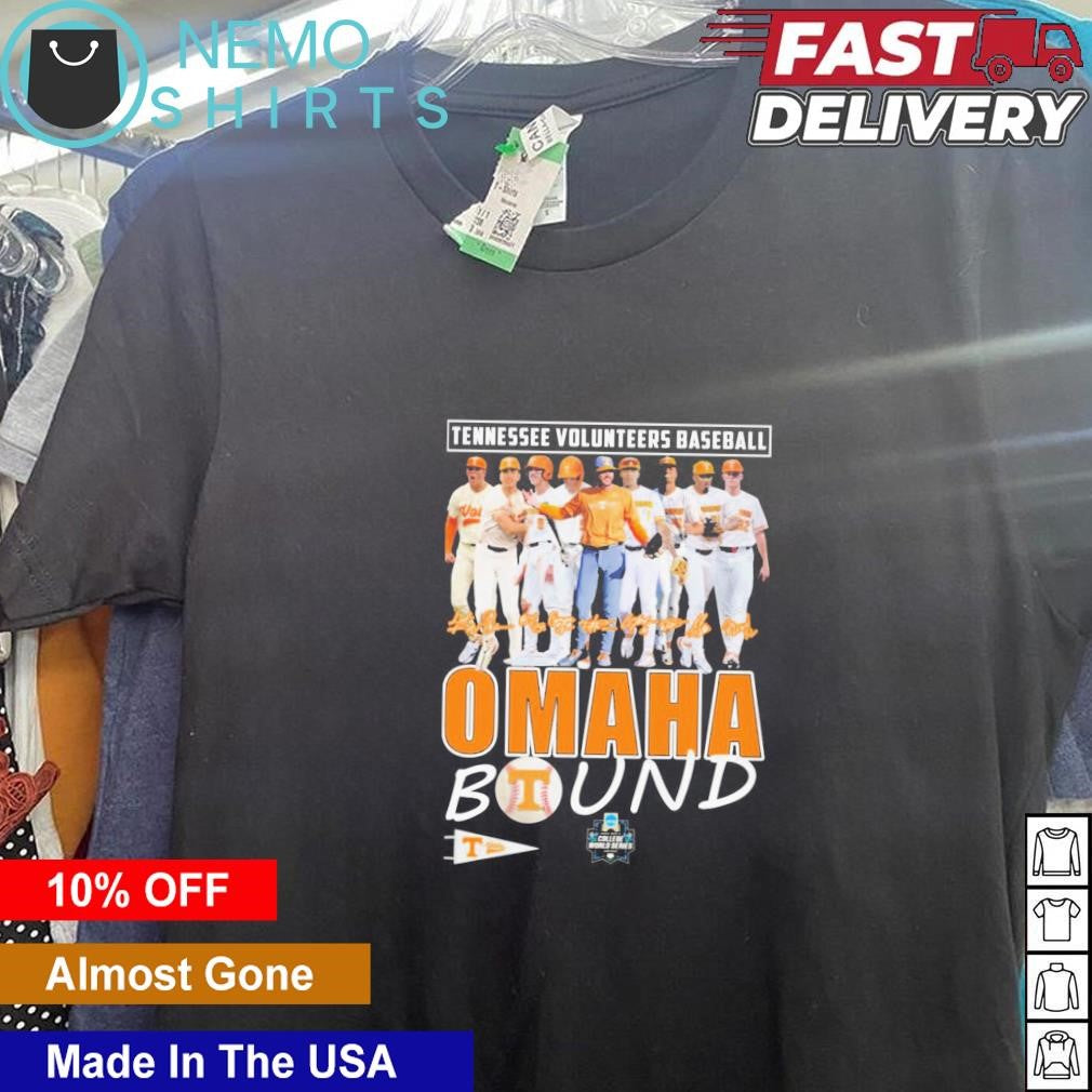 Tennessee Volunteers baseball Omaha Bound players - Adult & Kids T-Shirts, Sweatshirts & Hoodies apparel design preview 1