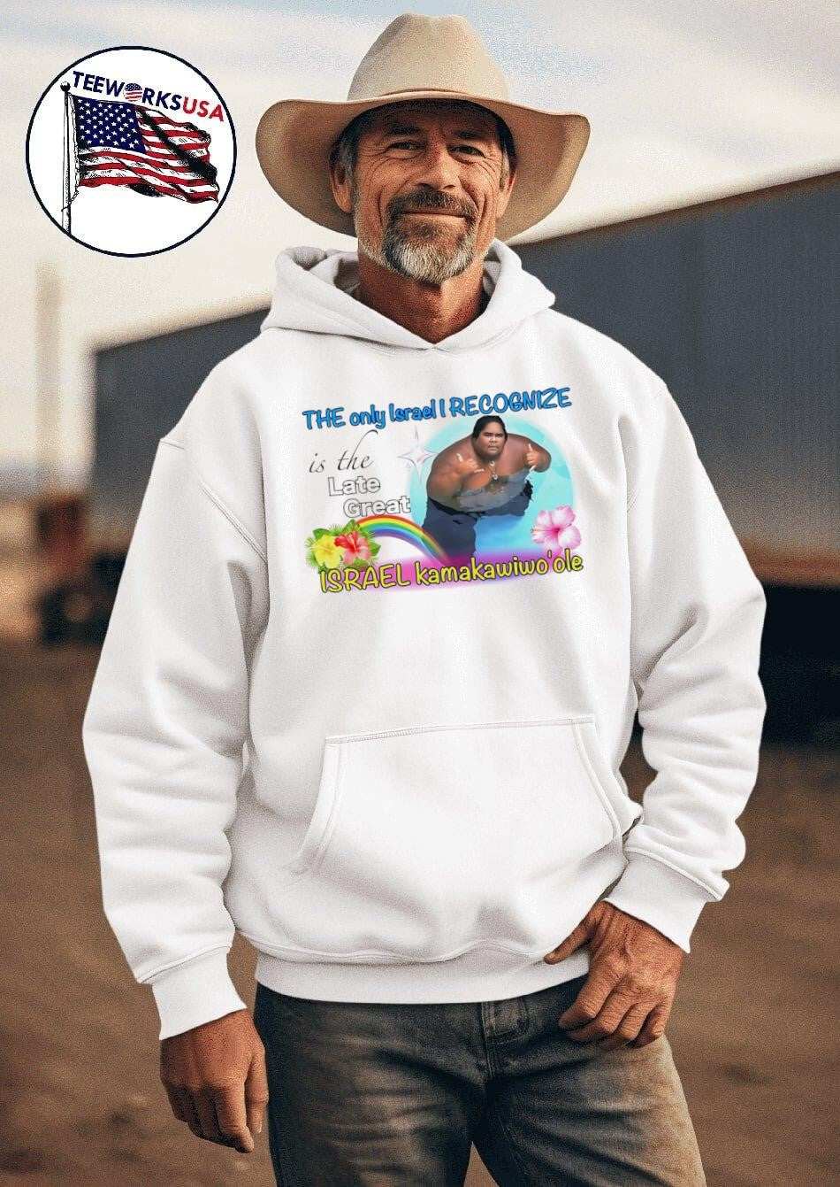 The only Israel I recognize is late great - Adult & Kids T-Shirts, Sweatshirts & Hoodies apparel design preview 2