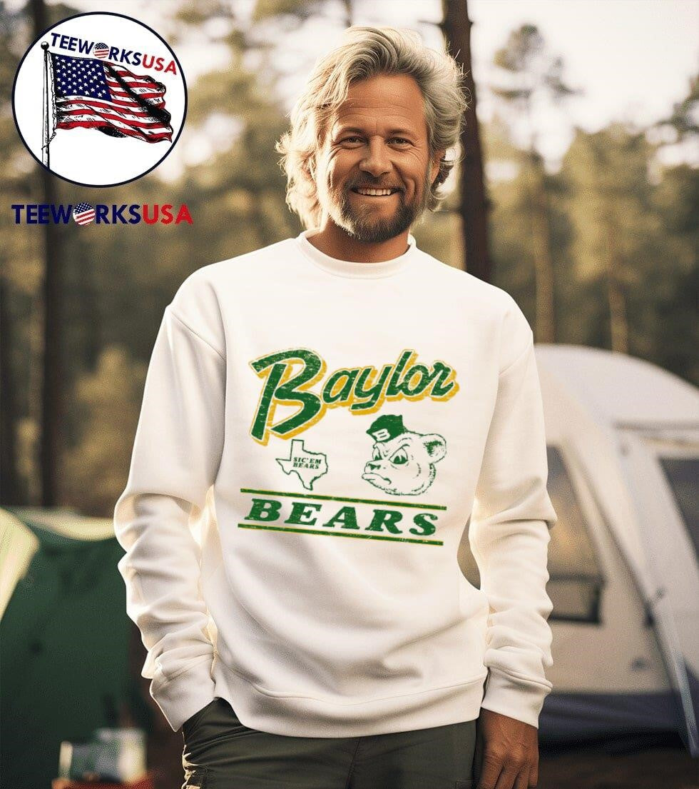 Baylor Bears sic 'em retro - Adult & Kids T-Shirts, Sweatshirts & Hoodies apparel design preview 3