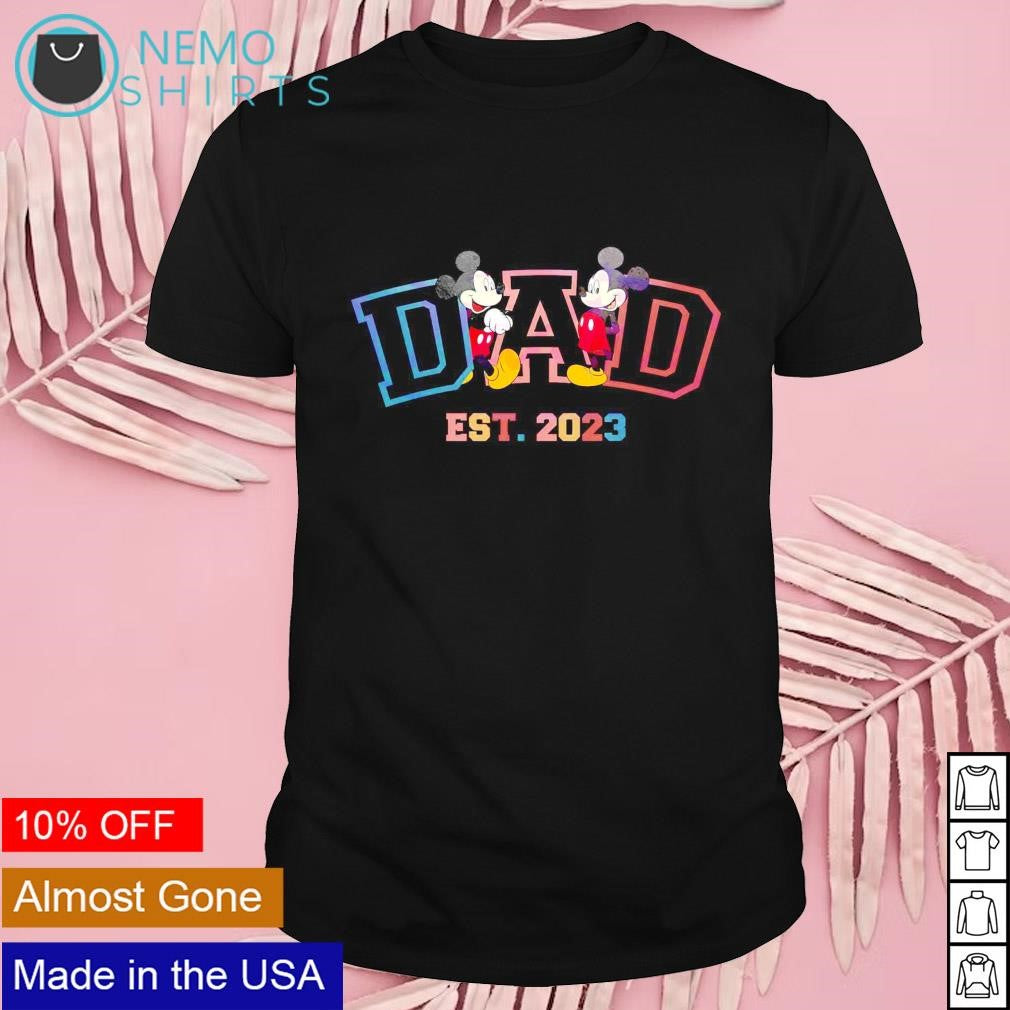 Dad est 2023 Mickey - Adult & Kids T-Shirts, Sweatshirts & Hoodies apparel design preview 1