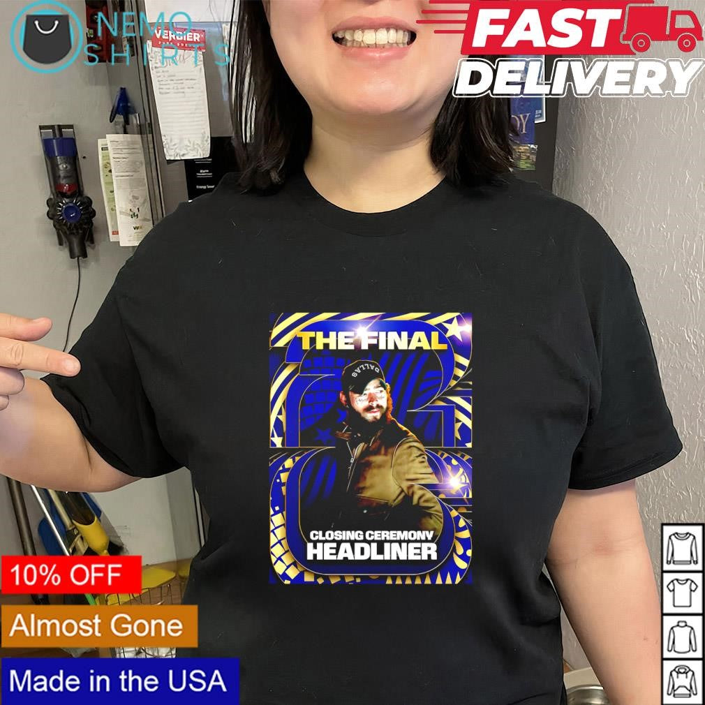 Post Malone The Final Closing Ceremony Headliner - Adult & Kids T-Shirts, Sweatshirts & Hoodies apparel design preview 2
