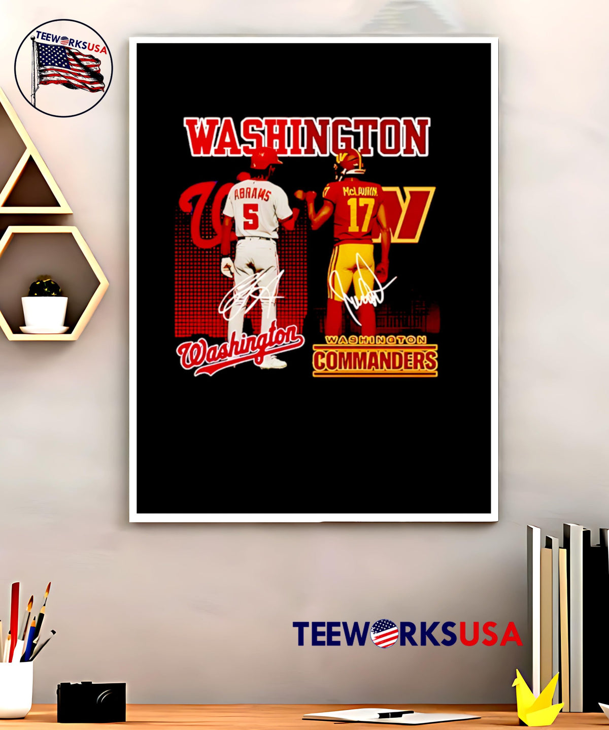 Washington commanders and nationals star power - Adult & Kids T-Shirts, Sweatshirts & Hoodies apparel design preview 5