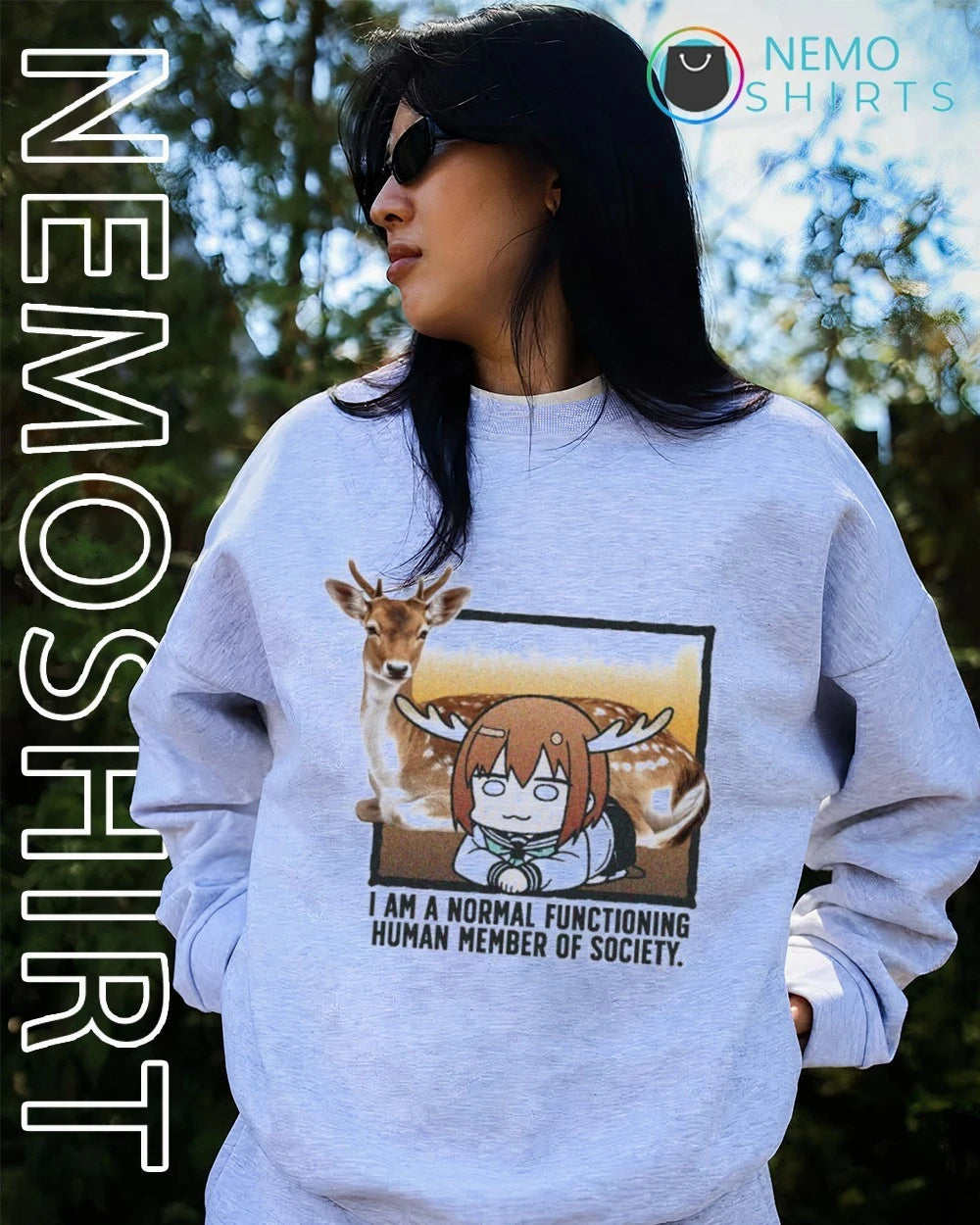 Nokotan I Am a Normal Functioning Human Member of - Adult & Kids T-Shirts, Sweatshirts & Hoodies apparel design preview 2