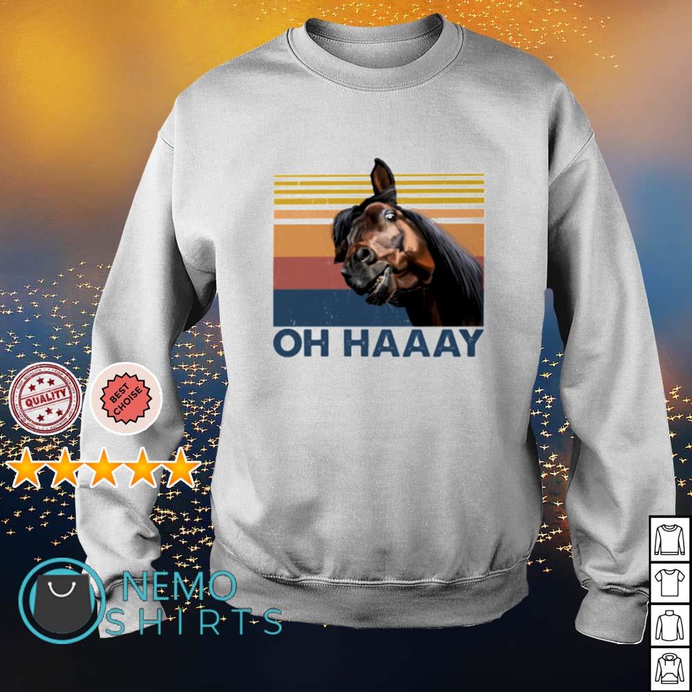 Horse Oh Haaay vintage - Adult & Kids T-Shirts, Sweatshirts & Hoodies apparel design preview 4