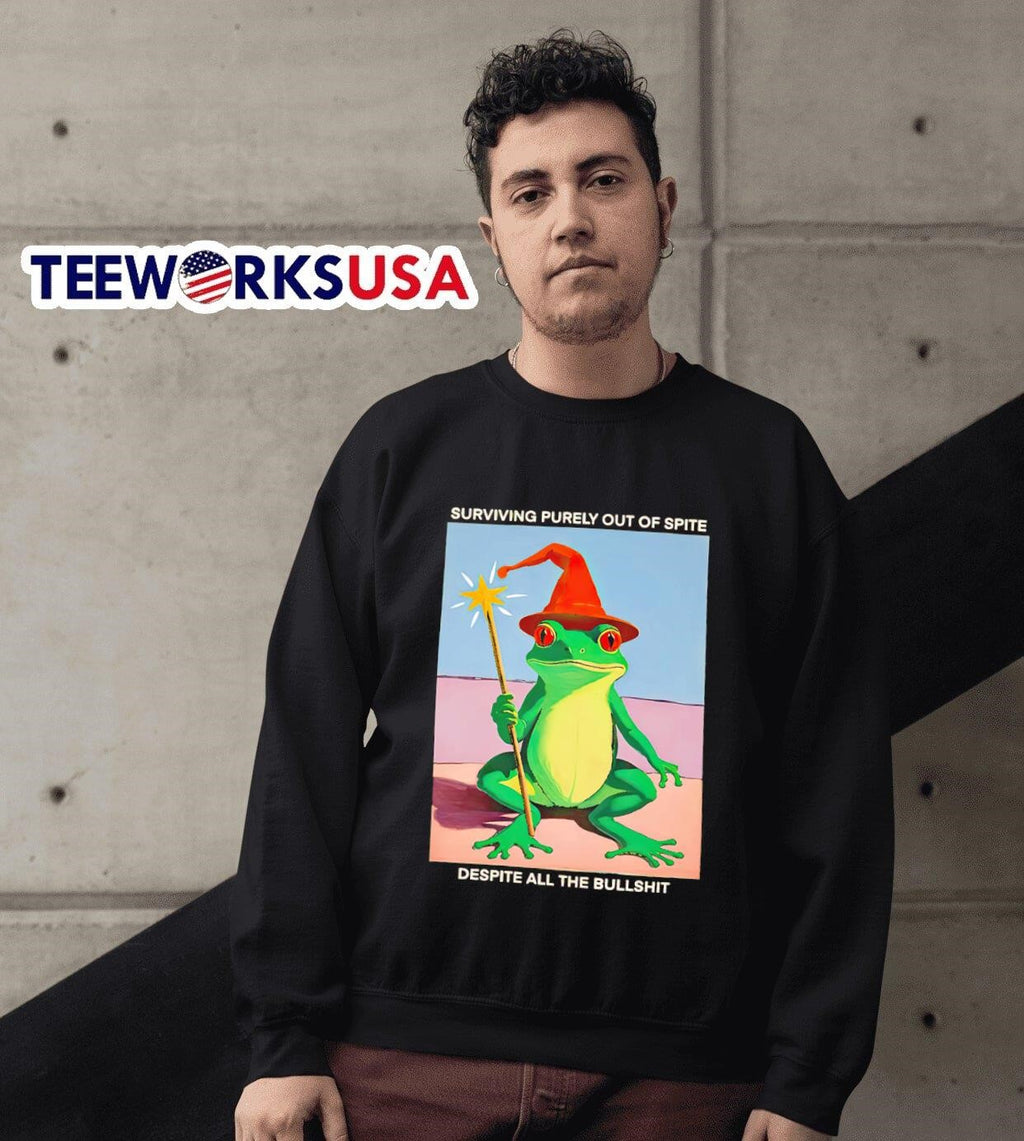 Surviving purely out of spite despite all the - Adult & Kids T-Shirts, Sweatshirts & Hoodies apparel design preview 3