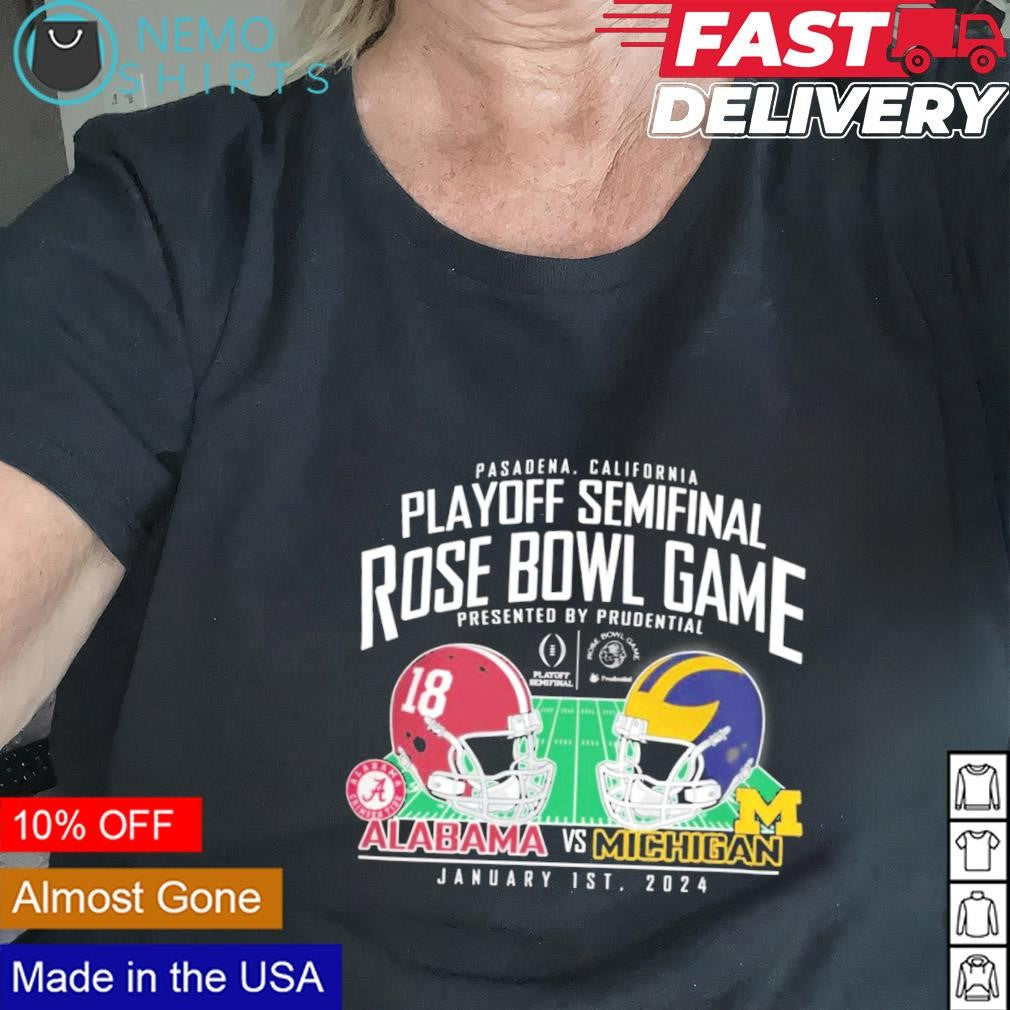 Michigan Wolverines vs Alabama Crimson Tide Playoff - Adult & Kids T-Shirts, Sweatshirts & Hoodies apparel design preview 2