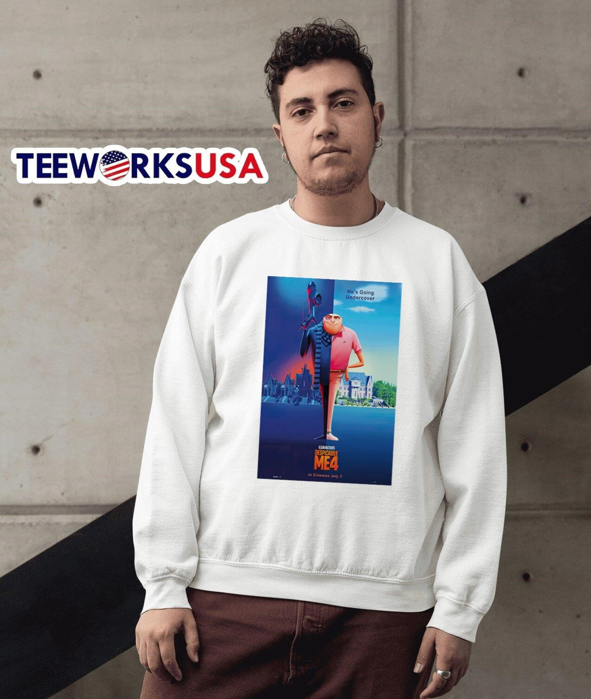 New Poster For Despicable Me 4 He Going Undercover - Adult & Kids T-Shirts, Sweatshirts & Hoodies apparel design preview 3